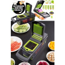 Feyza Design Çok Fonksiyonlu Sebze ve Meyve Doğrayıcı Seti, 16 Parça