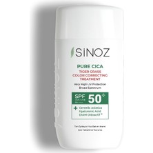 Pure Tiger Grass Anında Ton Eşitleyici Onarıcı Nemlendirici SPF50 Sıvı Yüz Güneş Kremi