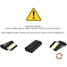 Karokstore USB 3.1 Type C Dişi Dişi Adaptör Çevirici Şarj ve Data Uzatma