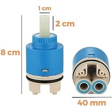 Karokstore Batarya Kartuşu 40 mm Ayaklı Aç Kapa Musluk Çeşme Kartuşu