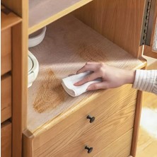 Karokstore Kaydırmaz Raf Örtüsü Eva 45CM x 10METRE Şeffaf Çekmece Içi Buzdolabı Kitaplık Kaymaz Örtü Astar Altlık Taban Silinebilir Bpa Sıfır