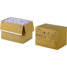 Karokstore 2102441 Geri Dönüştürülebilir Evrak Imha Makinesi Atık Torbası, 50 Litre Kapasite (50 Adet), Bej