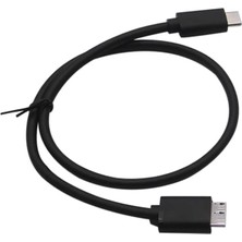 Karokstore Type C To Micro B 3.0 Kablo 1 Metre Siyah Renk Hızlı Veri Aktarım Kablosu Micro B Harici Harddisk Kablosu