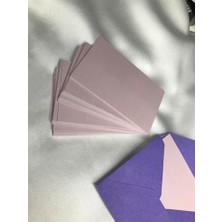 Karokstore Yazısız Karışık Renkli Kart Tek Taraflı Tek Renk Boş Yazılabilir Mesaj Kartı 8x5 cm 50 Adet