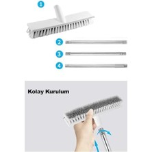 Karokstore Döner Başlıklı Yer,halı, Temizleme ve Silme Fırçası (NKS145)