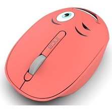 Karokstore Weeny IWM-245T Desing 3D Wireless Turuncu Mouse,sevimli Emoji Karakterli,2.4 Ghz Usb,ergonomik Zarif Kullanım Şekli, Konforlu Dokunuş HISSI,1200 Dpi, 10M Çekim Mesafesi,uyku Modu