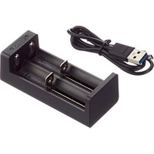 Karokstore Xtar Mc2 Akıllı Cccv Lityum Iyon Şarj Cihazı (5 Volt, 1 A, 2 Şarj Yuvası) 14500 Ila 26650 Formatları Için