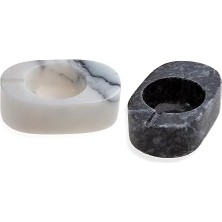 Karokstore Ascella Mermer Kapaklı 2'li Baharatlık 9X6X3 cm