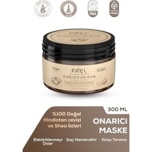 Karokstore Pxel Onarıcı Saç Maskesi 300 ml – Hindistan Cevizi Yağı - Yıpranmış, Kuru ve Mat Saçlar Için Derin Onarıcı ve Besleyici Maske - Parlaklık, Yumuşaklık ve Güç Sağlar - Vegan Formül