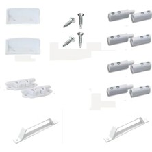 Karokstore Sineklik Montaj Seti (2 Adet Tutamak, 2 Adet Çıt Çıt, 4 Adet Menteşe, 2 Adet Kol) 10 Parça
