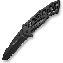 Karokstore (3595) 870 Bones Siyah Oksit Testere Ağızlı Çakı