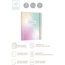 Karokstore Gizli Spiralli Defter Sert Kapak 192 Sayfa 96 Yaprak 17X24 cm 90GR. Çizgili