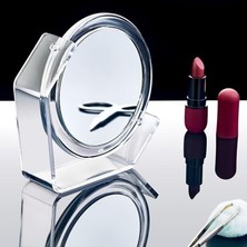 Karokstore Deconox Akrilik Yuvarlak Makyaj Aynası, Akrilik Mini Makyaj Aynası - Yuvarlak Ayna, Şeffaf Ayna Şık ve Pratik Makyaj Deneyimi Için Ideal Seçim!