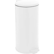 Karokstore Pedallı Çöp Kovası 20LT Dkp Beyaz-Iç Kısım Siyah