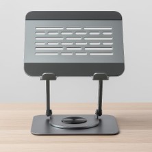 Karokstore Taşınabilir Katlanabilir Folding Alüminyum Notebook Stand Alüminyum Ayarlanabilir Açı ve Katlanabilir Portatif Rahat Kullanım 11 Inç 17 Inç Dizüstü Bilgisayar ve Laptop Stant | L98C