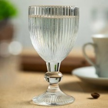 Karokstore 6’lı Cam Kahve Yanı Su Bardağı – Şık ve Zarif Tasarım, 10 cm Yükseklik