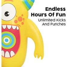 Karokstore Kids Şişirilebilir Canavar Nakavt Bop Çantası Boks Eldivenleri ile