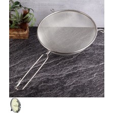 Feyza Design 25 cm Paslanmaz Çelik Süzgeç, Dayanıklı ve Pratik Kullanım