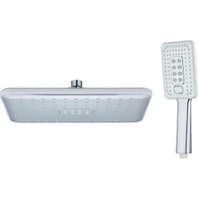 Karokstore Rhea Krom Tepe Duş ve El Duş Başlık Seti