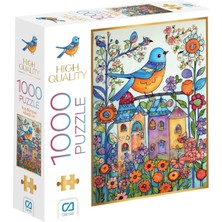 Karokstore Kuş Bahçesi 1000 Parça 2,2mm Kalınlık 48X68CM Profesyonel Hobi Puzzle Yapboz Serisi