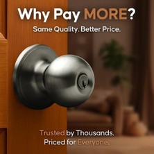 Karokstore BK2040AN Top Kapı Tokmağı, Anahtarlı Giriş Fonksiyonu, 1 Paket, Antik Nikel