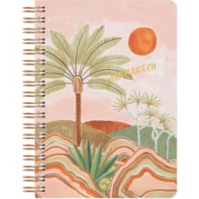 Karokstore Marrakech Spiralli Defter Kareli 17X24 cm