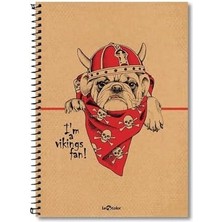 Karokstore A4 Defter Düz 200 Syf Köpek Eco