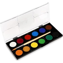 Karokstore 12 Renk, Küçük Boy, Parlak ve Örtücü Renkler, Kağıt Yüzeylere Uygun, Karışabilir