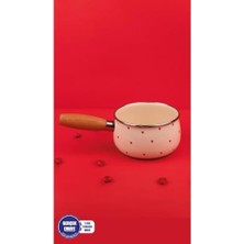 Karokstore Cupid Ahşap Saplı Kalp Desenli Sos Tavası 16CM 1,3 Litre (Indüksiyon Dahil Tüm Ocaklara Uygun)