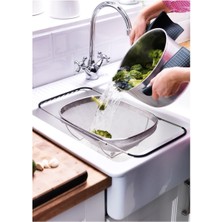 Feyza Design Paslanmaz Çelik Süzgeç, Dayanıklı ve Pratik Mutfak Gereciği