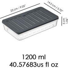 Karokstore 4 Adet Buzdolabı Organizeri, Buzdolabı Için Çok Amaçlı Saklama Kabı, Fresh Box, Şeffaf ve Ayarlanabilir, Gıdaları Taze Tutma Özelliği, Mutfak Düzenleyici (1200 Ml)