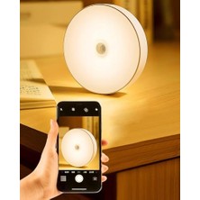 Karokstore USB Şarjlı Hareket Sensörlü Otomatik 8 LED Aydınlatma Işık Mıknatıslı Koridor, Banyo, Dolap, Merdiven, Gece Lambası, Mutfak, Balkon Dekorasyonu, Renk 4000K Günışığı Delme Gerektirmez (1)