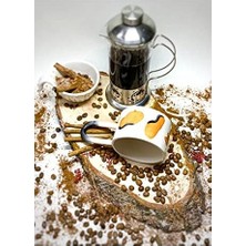 Karokstore El Yapımı Seramik Kupa Bardak Kahve Loepar