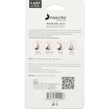 Karokstore 4'lü Silikon Tasarım Maskara ve Kaş Şekillendirme Fırçası