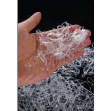 Karokstore 500'LI Beyaz Şeffaf Perma Saç Lastiği Örgü Tokası, Lastik Toka Seti, Toka Organizer, Toka, Kız Çocuk Toka, Toka Organizer