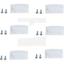 Karokstore Sineklik Tutamak, Beyaz 6 Adet (12 Adet Akıllı Montaj Vidası Ile Birlikte)