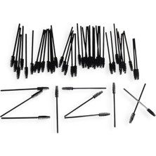 Özgürce Doğal ve Şık Kirpik ve Kaş Fırça Seti 50'li Paket