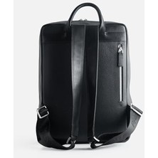 Karokstore Paftalı Deri Laptop Sırt Çantası, 38X26X6 Cm, Modern Tasarım