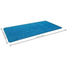 Karokstore Polietilen Solar Branda 380 x 180 Cm, Mavi, Köşeli