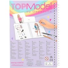 Karokstore 12727 - Cep Boyama Kitabı, Pratik Boyutta, Kıyafet Tasarlamak Için 120 Sayfa, Çıkartma Sayfalı ve Spiral Ciltli Boyama Kitabı