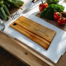 Feyza Design Doğal Ahşap Kesme ve Sunum Tahtası, Zarif ve Dayanıklı Tasarım