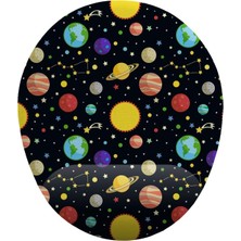 Karokstore Güneş Sistemi ve Gezegenler Bilek Destekli Mouse Pad