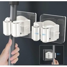 Karokstore Yapışkanlı Pratik Mop, Paspas, Fırça Tutucu, Askı Aparatı 4 Adet