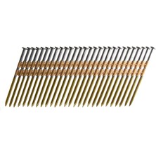 Karokstore B&c Eagle A312X131HD/22 Yuvarlak Başlı 3-1/2-Inç X.131 x 22 Derece Daldırma Galvanizli Pürüzsüz Şaft Plastik Sıralı Çerçeveleme Çivileri (Kutu Başına 500)