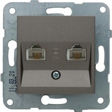 Karokstore / Data+Nüm Cat6+Cat3 Mekanizma+Düğme Kapak