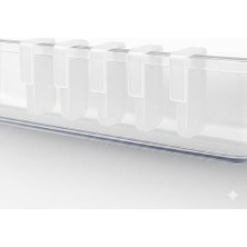 Karokstore Store Çok Amaçlı Buzdolabı Raf Ayırıcı 5’li Set, Şeffaf Plastik Düzenleyici Aparat, Içecek ve Sos Şişesi Organizer