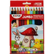 Karokstore Üçgen Triangular Kuruboya Kalemi 12 Renk