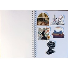 Karokstore A5 Spiralli Okul Defteri 100 Sayfa-Çizgisiz (Kırmızı)