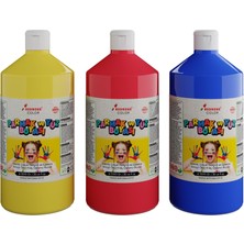 Karokstore Kırmızı-Mavi-Sarı Parmak Boyası 3'lü Set 3X1000GR