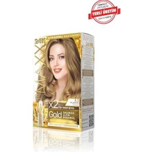 Karokstore Gold Serisi 24K Altın Parçacıklı Serum ile 1 Kutu 2 x 50 ml ve Geliştiriciler Saç Boyası (Bal Köpüğü 8.3)